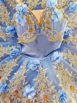 Costumes de danse de ballet rose fille ballerine enfant dentelle nbsp; fleurs robe en polyester robe vêtements de danse