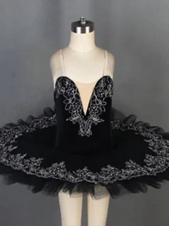 Costumes de danse de Ballet rouge robe de ballerine à volants en dentelle et Polyester pour adultes et enfants vêtements de danse