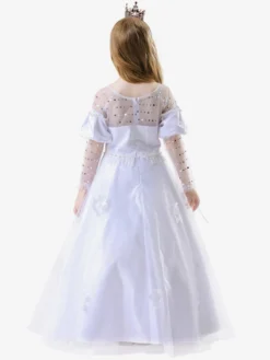 Costumes De Princesse Enfants Ensemble Blanc Robe Déguisement