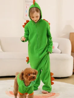 Costumes d'Halloween pour enfants Combinaison d'Halloween verte Combinaison en fibre de polyester pour enfants