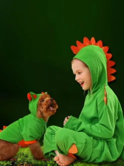 Costumes d'Halloween pour enfants Combinaison d'Halloween verte Combinaison en fibre de polyester pour enfants