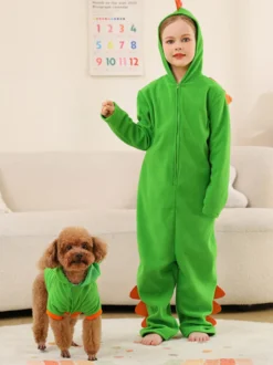Costumes d'Halloween pour enfants Combinaison d'Halloween verte Combinaison en fibre de polyester pour enfants