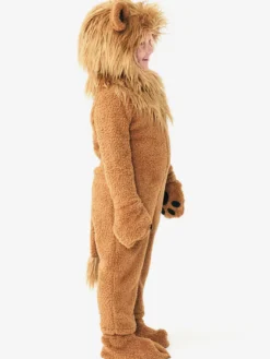 Costumes d'Halloween pour enfants Ensemble d'Halloween marron café Combinaison en polyester pour enfants Gants