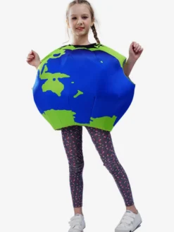 Costumes d'Halloween pour enfants Ensemble bleu en polyester pour Halloween Haut pour enfants
