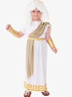 Costumes d'Halloween pour enfants Ensemble d'Halloween blanc Robe en polyester pour enfants