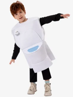 Costumes d'Halloween pour enfants Gilet blanc en polyester pour enfants
