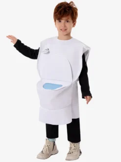 Costumes d'Halloween pour enfants Gilet blanc en polyester pour enfants