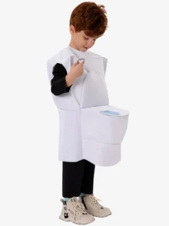 Costumes d'Halloween pour enfants Gilet blanc en polyester pour enfants