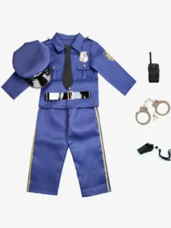 Costumes d'Halloween pour enfants Ensemble d'Halloween bleu Accessoire de pardessus en polyester pour enfants