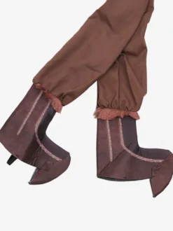 Costumes d'Halloween pour Enfants Ensemble d'Halloween Marron Café Adulte Fibre de Polyester Haut Pantalon en Polyester