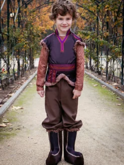Costumes d'Halloween pour Enfants Ensemble d'Halloween Marron Café Adulte Fibre de Polyester Haut Pantalon en Polyester