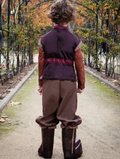 Costumes d'Halloween pour Enfants Ensemble d'Halloween Marron Café Adulte Fibre de Polyester Haut Pantalon en Polyester