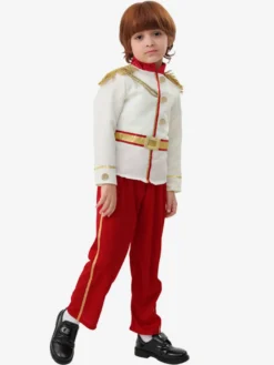 Costumes d'Halloween pour enfants Ensemble rouge en polyester pour Halloween Haut et pantalon pour enfants