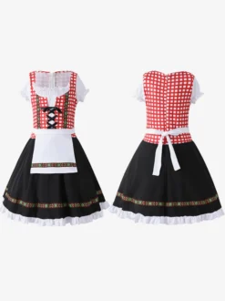 Costumes d'Halloween pour enfants Ensemble d'Halloween rose Robe en polyester pour enfants