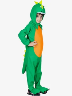 Costumes Dinosaures Pour Enfants Vert Halloween Polyester