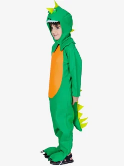 Costumes Dinosaures Pour Enfants Vert Halloween Polyester