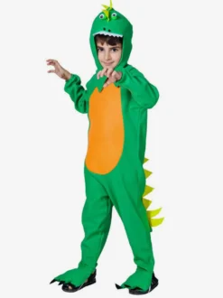 Costumes Dinosaures Pour Enfants Vert Halloween Polyester