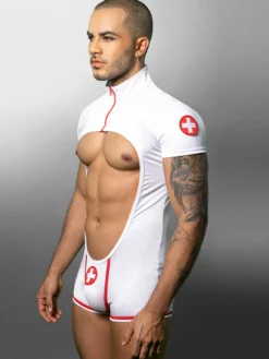 Costume sexy pour homme jeu de rôle de médecin combinaison sexy