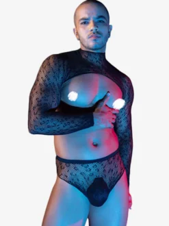 Costume sexy pour homme transparent ensemble de vêtements de boîte de nuit