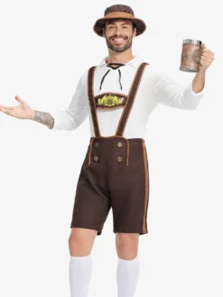 Costumes Marchandises de vacances Costumes de vacances Halloween Café Marron Fibre de polyester