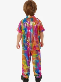 Costumes Marchandises de Vacances Costumes de Vacances Noël Punk Rouge Fibre de Polyester