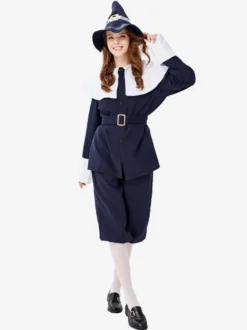 Costumes Marchandises de vacances Costumes de vacances Halloween Fibre de polyester bleu marine foncé