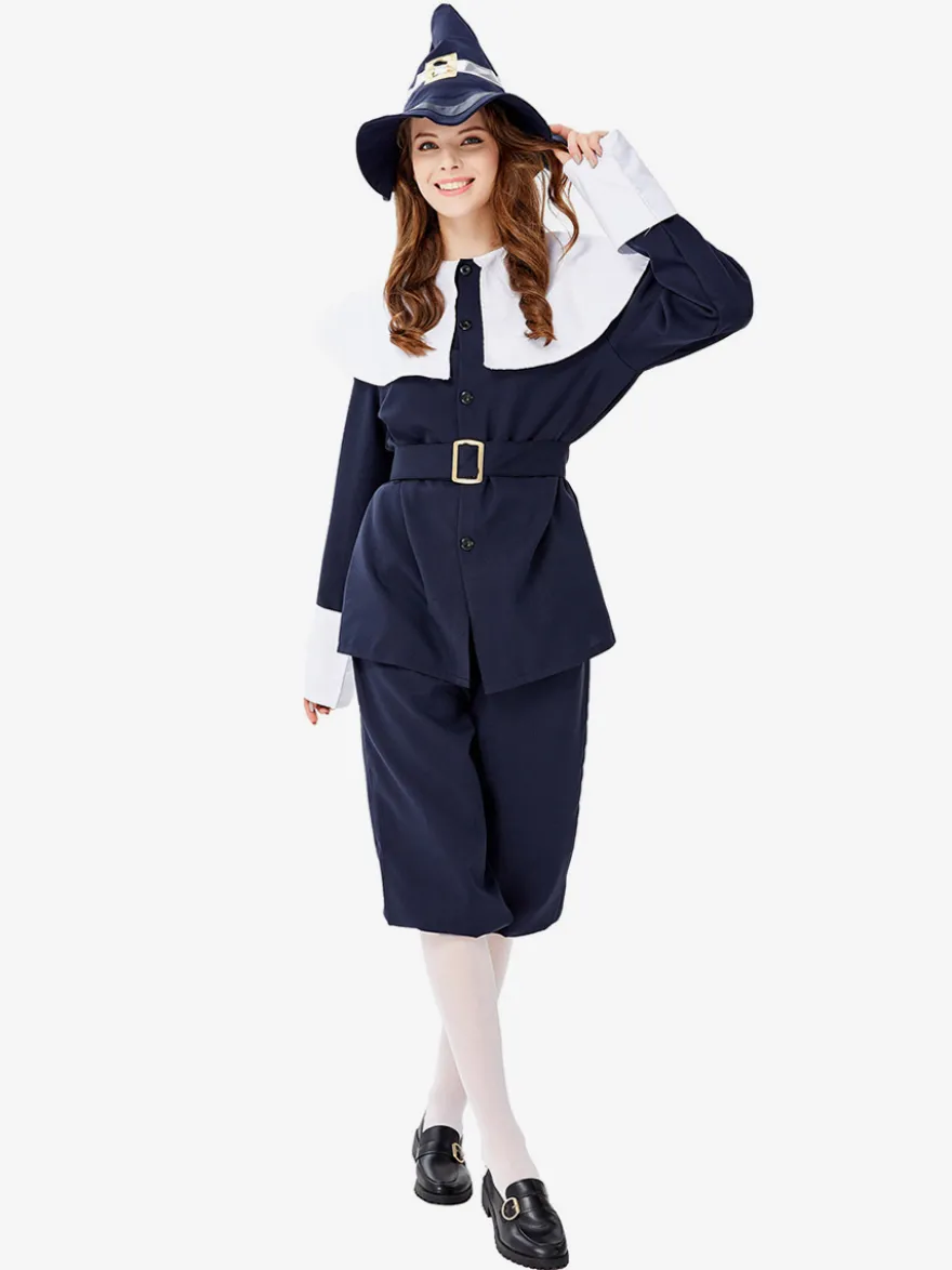 Costumes Marchandises de vacances Costumes de vacances Halloween Fibre de polyester bleu marine foncé