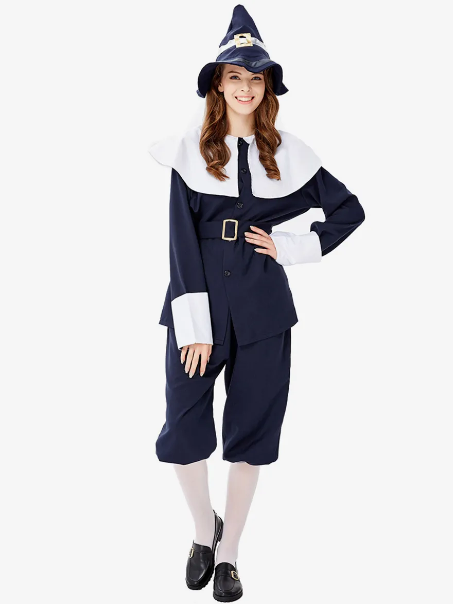 Costumes Marchandises de vacances Costumes de vacances Halloween Fibre de polyester bleu marine foncé