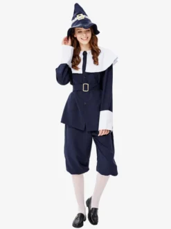 Costumes Marchandises de vacances Costumes de vacances Halloween Fibre de polyester bleu marine foncé