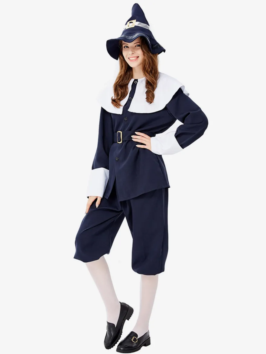 Costumes Marchandises de vacances Costumes de vacances Halloween Fibre de polyester bleu marine foncé