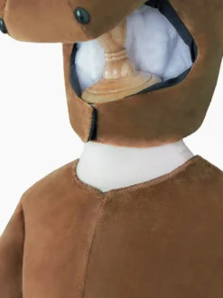 Costumes Noël Cadeau Enfants Café Marron Animal Polyester Fibre Polyester Cosplay De Cheval Déguisement Halloween