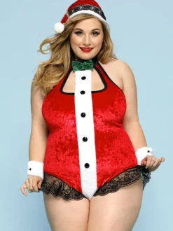 Costumes 3 pièces pour ensembles de robes attrayantes de Noël