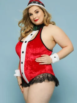 Costumes 3 pièces pour ensembles de robes attrayantes de Noël