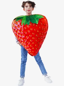 Costumes Pour Enfants Ensemble Halloween Rouge Combinaison De Polyester Pour Fille Garçon