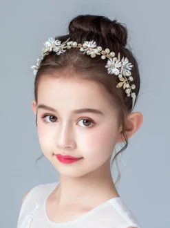 Couronne de fille de fleur accessoire de cheveux