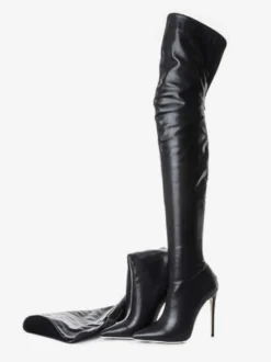 Cuissardes femme talon haut bout pointu