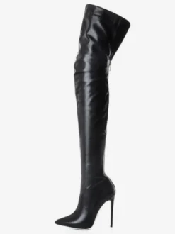 Cuissardes femme talon haut bout pointu