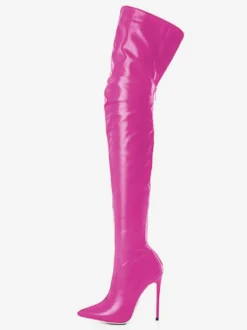 Cuissardes femme talon haut bout pointu