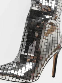 Cuissarde à Talons Hauts Femme avec Bout Pointu Unicolore