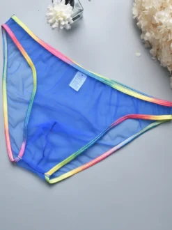 Culotte sexy pour homme blanche transparente Lingerie pour homme