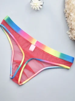 Culotte sexy pour homme Lingerie transparente bleue pour homme