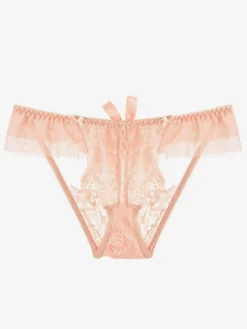 Culottes pour femmes avec nœuds et culottes sexy en dentelle noire