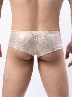 Culottes sexy pour hommes en polyester noir lingerie pour hommes