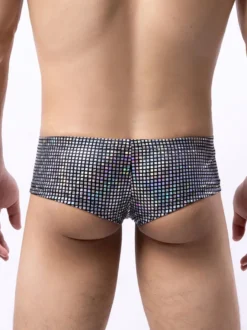 Culottes sexy pour hommes en polyester noir lingerie pour hommes