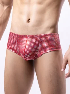 Culottes sexy pour hommes en polyester noir lingerie pour hommes