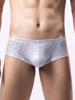 Culottes sexy pour hommes en polyester noir lingerie pour hommes