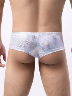 Culottes sexy pour hommes en polyester noir lingerie pour hommes