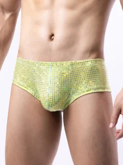 Culottes sexy pour hommes en polyester noir lingerie pour hommes