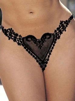 Culottes Sous-vêtements Lingeries Sexy Femmes en Dentelles Transparentes Creusants Florales Unicolore Culottes Sous-vêtements Lingeries Sexy