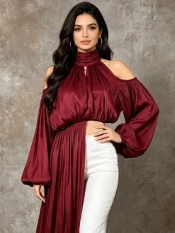 Débardeur abricot à bretelles plissé en coton style décontracté pour femme